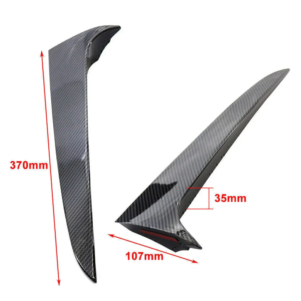 ABS Rear Window Side Spoiler Canard Splitter Trim for BMW X3 (2011-2017)
