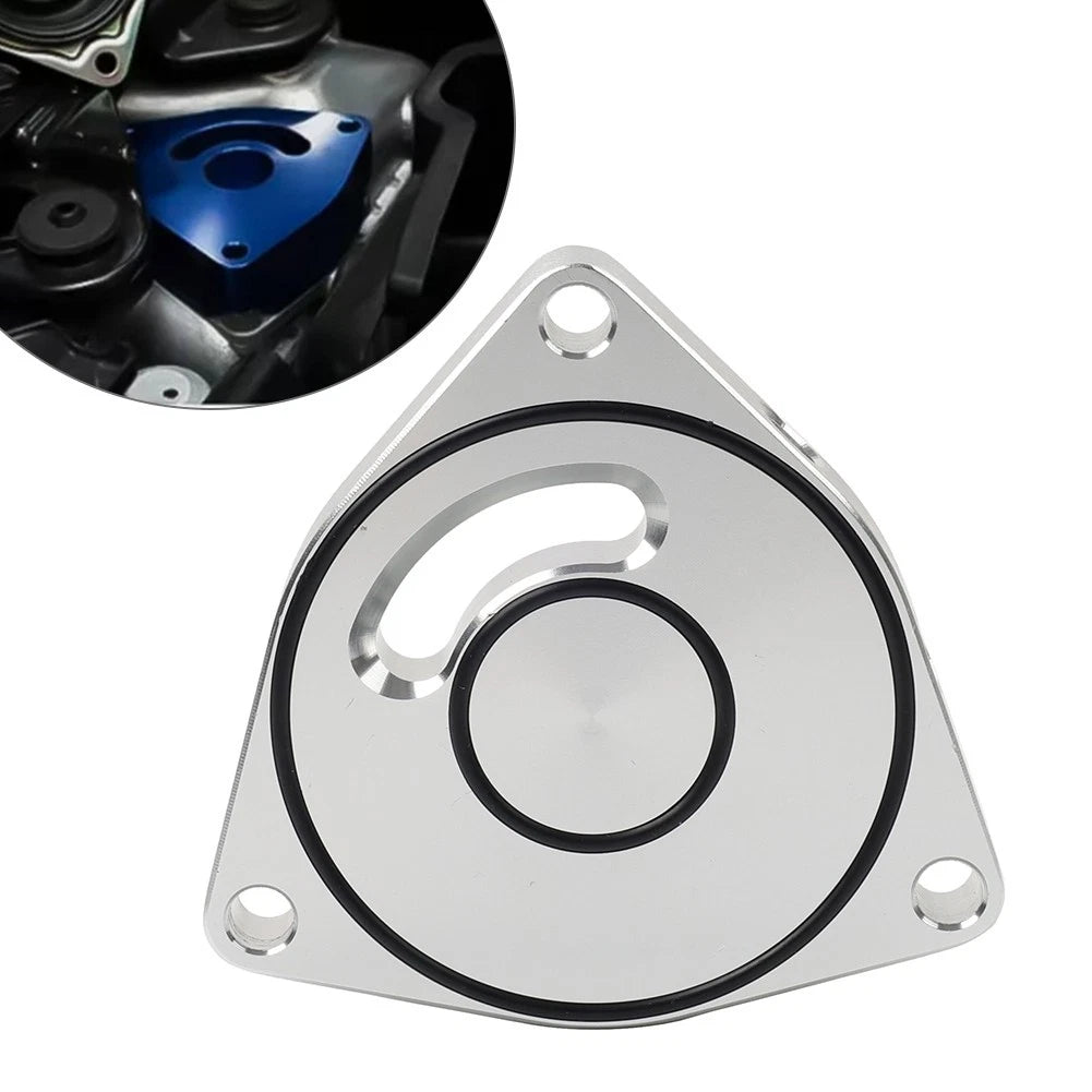 Turbo Blow Off Valve BOV Plate Spacer for Honda Civic (2015–2021) Silver