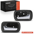 2X Rear Chrome Black Interior Door Handle for Honda CR-V (2002–2006)