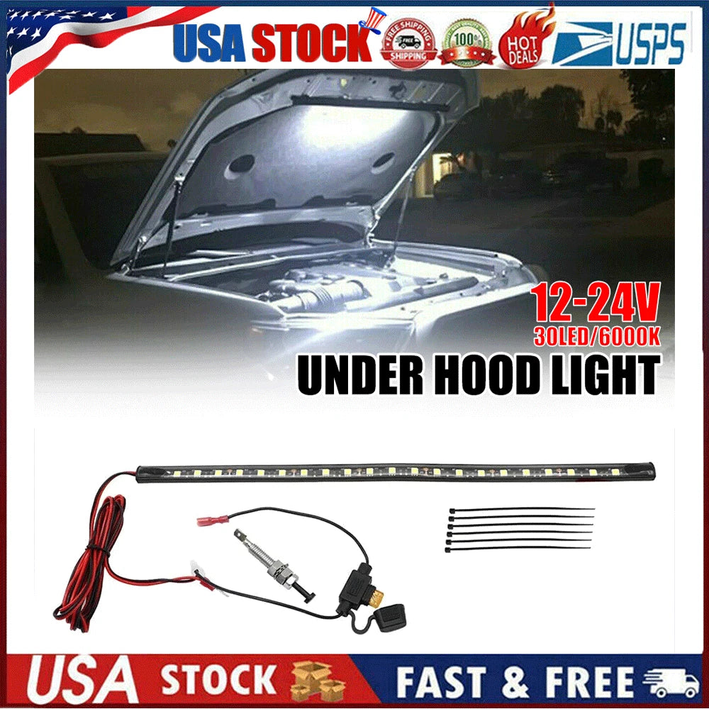 Under Hood LED Light Kit for Universal Fit (Automatic On/Off)