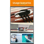 Set of 2 Heavy Duty Stainless Steel Folding Dock Rope Cleats 4in 6in