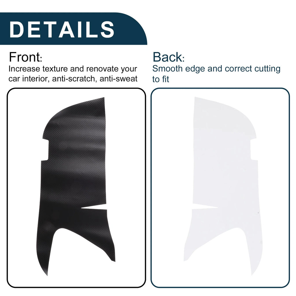 Faux Leather Anti Kick Pad Sticker for Toyota Vellfire (2016–2023)