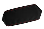 Console Lid Armrest Cover for Dodge Durango (2004–2009) Carbon Fiber Red Stitch