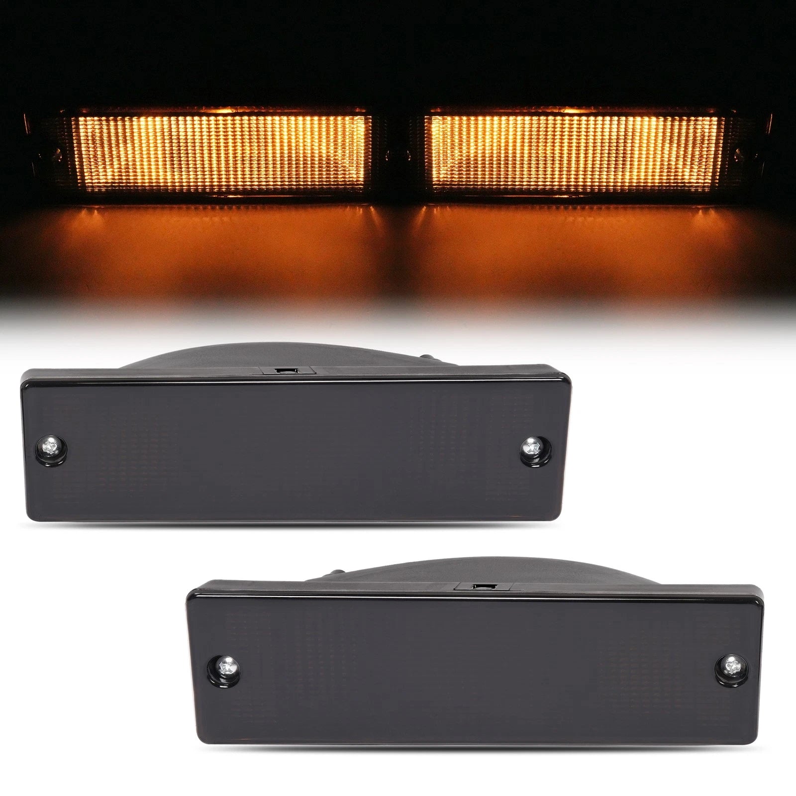Bumper Smoke Turn Signal Lights for Nissan D21 Pathfinder (1988–1997)