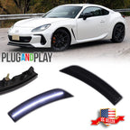 2X Smoked White LED Fender Side Marker Lights for Toyota GR86 Subaru BRZ (2022–2023)