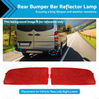 Set of 2 Rear Bumper Bar Reflector Lamps for Mercedes Benz Sprinter (2006–2018)