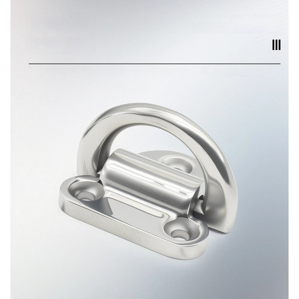 D Ring Handle for Marine Rope Cleat Yacht Deck Hardware (304 316 Stainless Steel)
