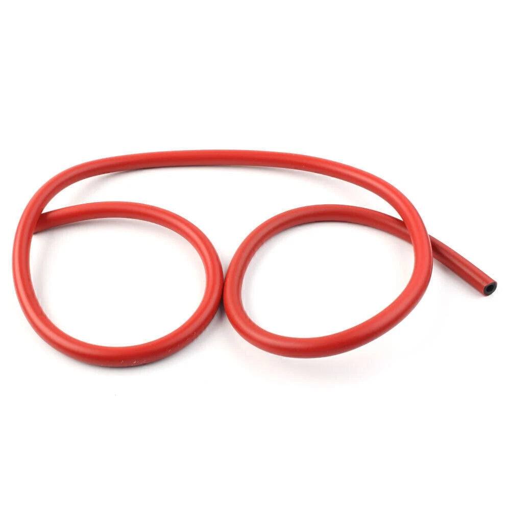 6mm Tube Hose Pipe for Motorcycle Dirt Pit Bike ATV (100cm) Red