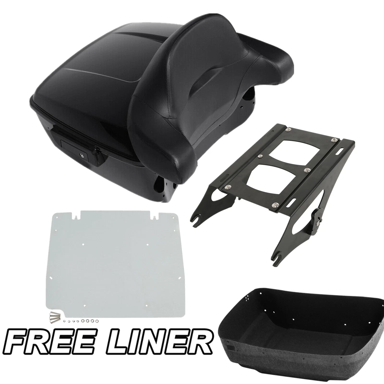 Trunk Pad Mount Rack Plate for Harley Touring Street Glide (2014–2025)
