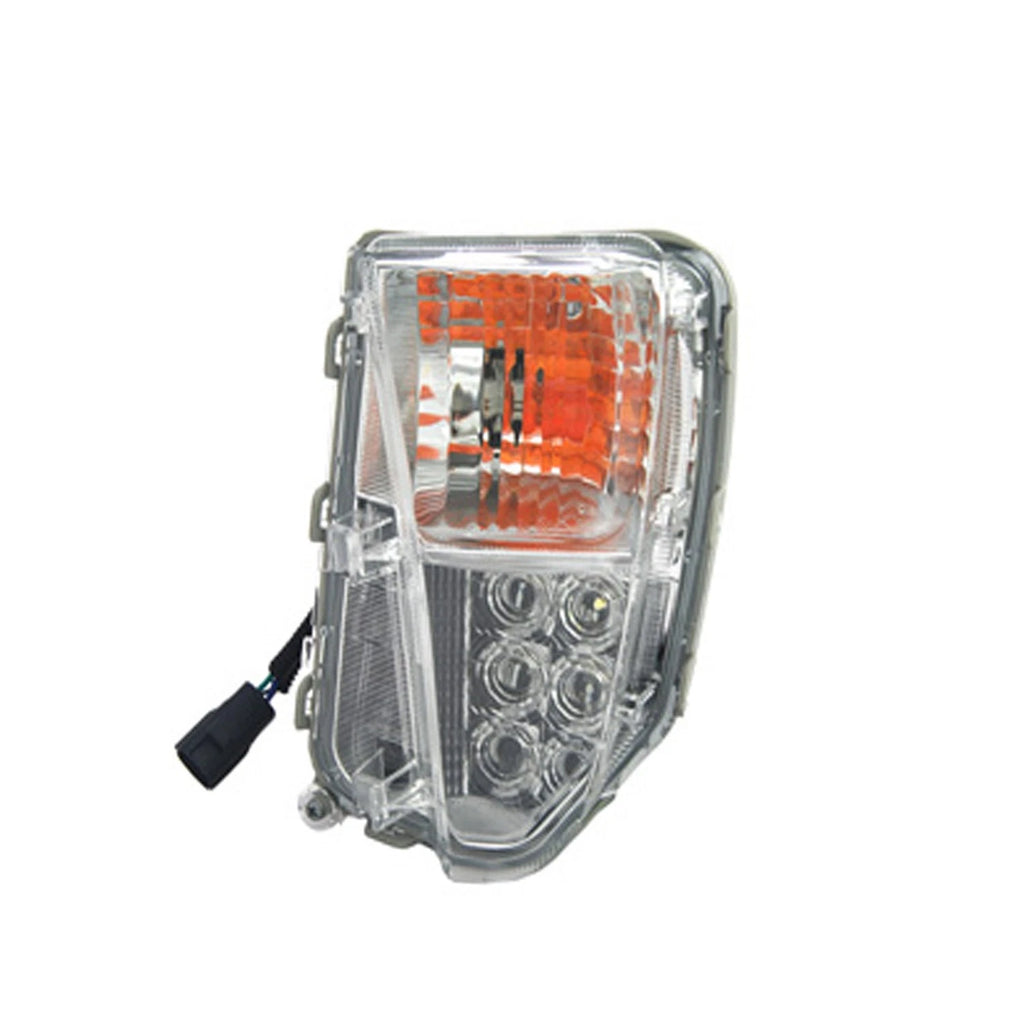 Replacement Passenger Front Signal Light Lens Housing with DRL for Toyota (2014–2018)