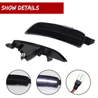 Smoked White LED Front Bumper Side Marker Lights for Mazda MX-5 Miata (2016–2023)
