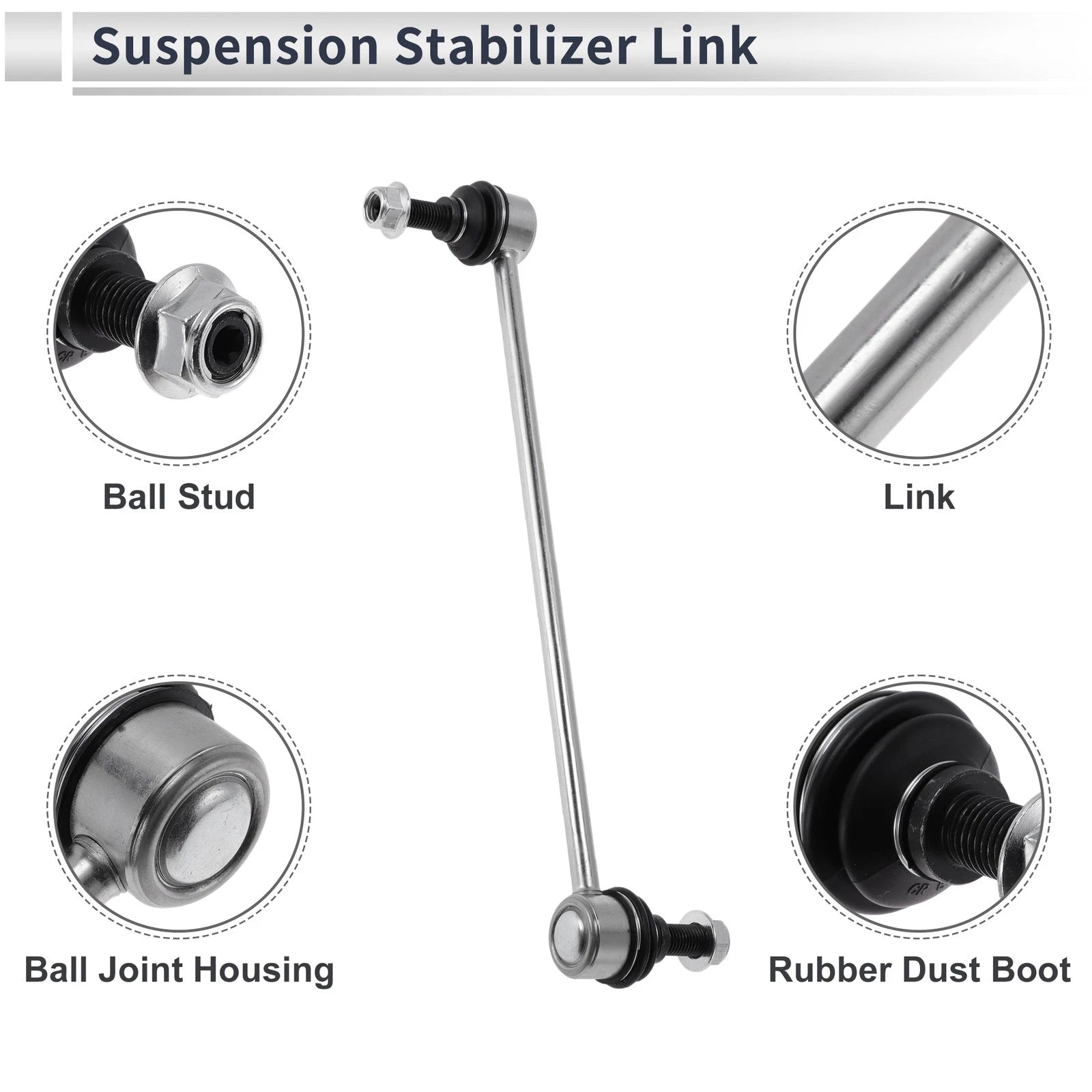 Front Stabilizer Bar Links No Bushing for Chevrolet Cobalt (2005–2010) No.K80252
