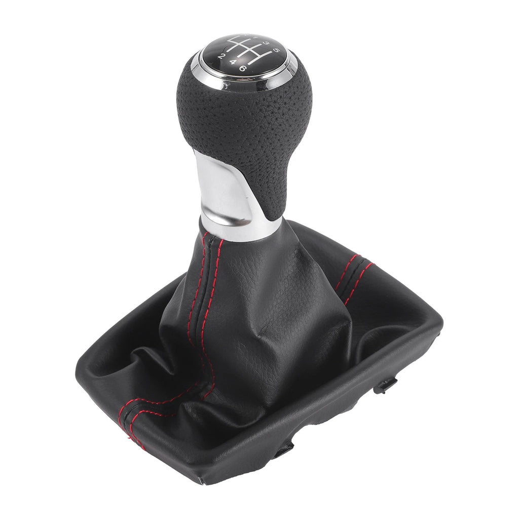 6 Speed Gear Shifter Knob with Cover for Audi A4 (2007–2008)
