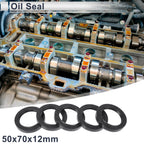 Set of 5 Oil Seal Rotary Shaft Seal NBR Rubber 50x70x12mm