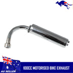 Exhaust Muffler Pipe for TDRMOTO 100cc 2 Stroke Motorized Bicycle