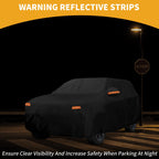 Waterproof Car Cover for Kia EV9 (2023–2023) 190T-PU, Black, Zipper