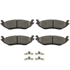 8PCS Semi-Metallic Brake Pads for Dodge Ram 1500 SLT ST (2002–2004)