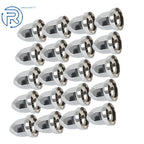 Set of 20 Chrome Lug Nut Covers for Semi Truck (Push-On)