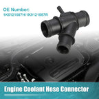 Engine Coolant Hose Connector No. 1K0121087H/1K0121087R for Audi TT (2007–2014)