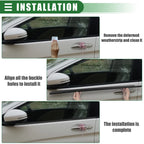 Window Weatherstrip Trim Seal Belt Kit Outer for Toyota Prius (2004–2009) 75710-47010