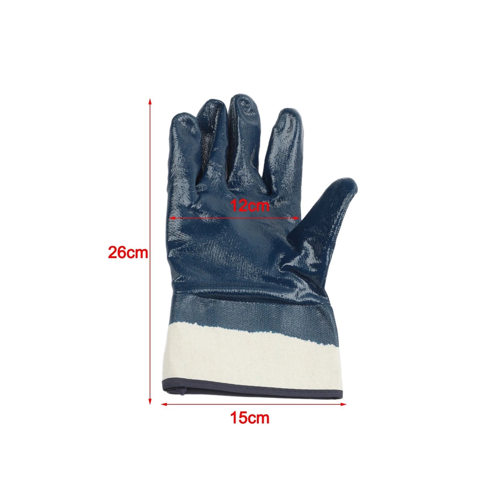 Rubber Coated Work Gloves - Non Slip, Oil Resistant, Wear Proof (2X)