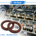 2X Oil Seal Rotary Shaft Seal FKM Rubber 70x100x13mm for Various Models