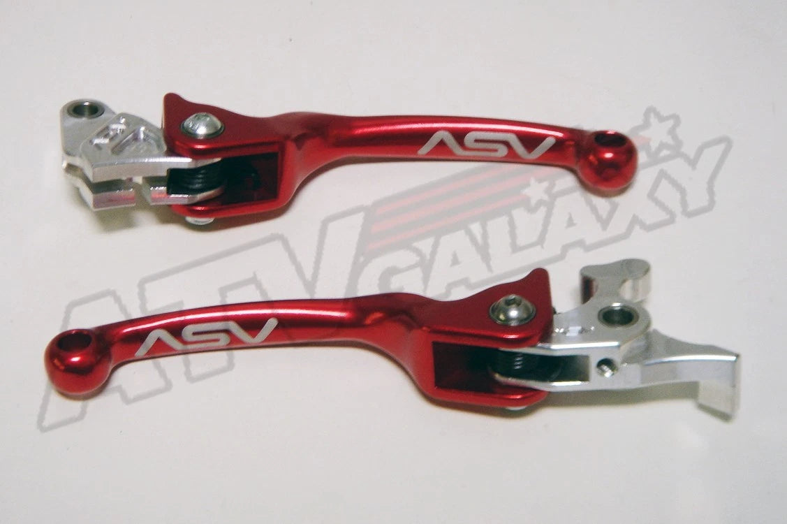 ASV F3 Red Brake Clutch Levers Kit for Yamaha Raptor 700 YFZ450R (2006–2023)