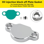 Oil Injection Block Off Plate Gasket for Yamaha Blaster YFS200 Banshee 350