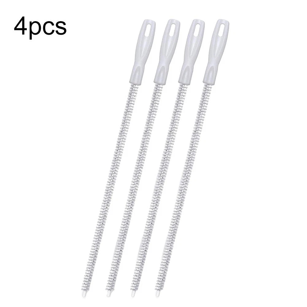 Set of 4 Drain Maintenance Tools for Clog Removal (Flexible Brushes)