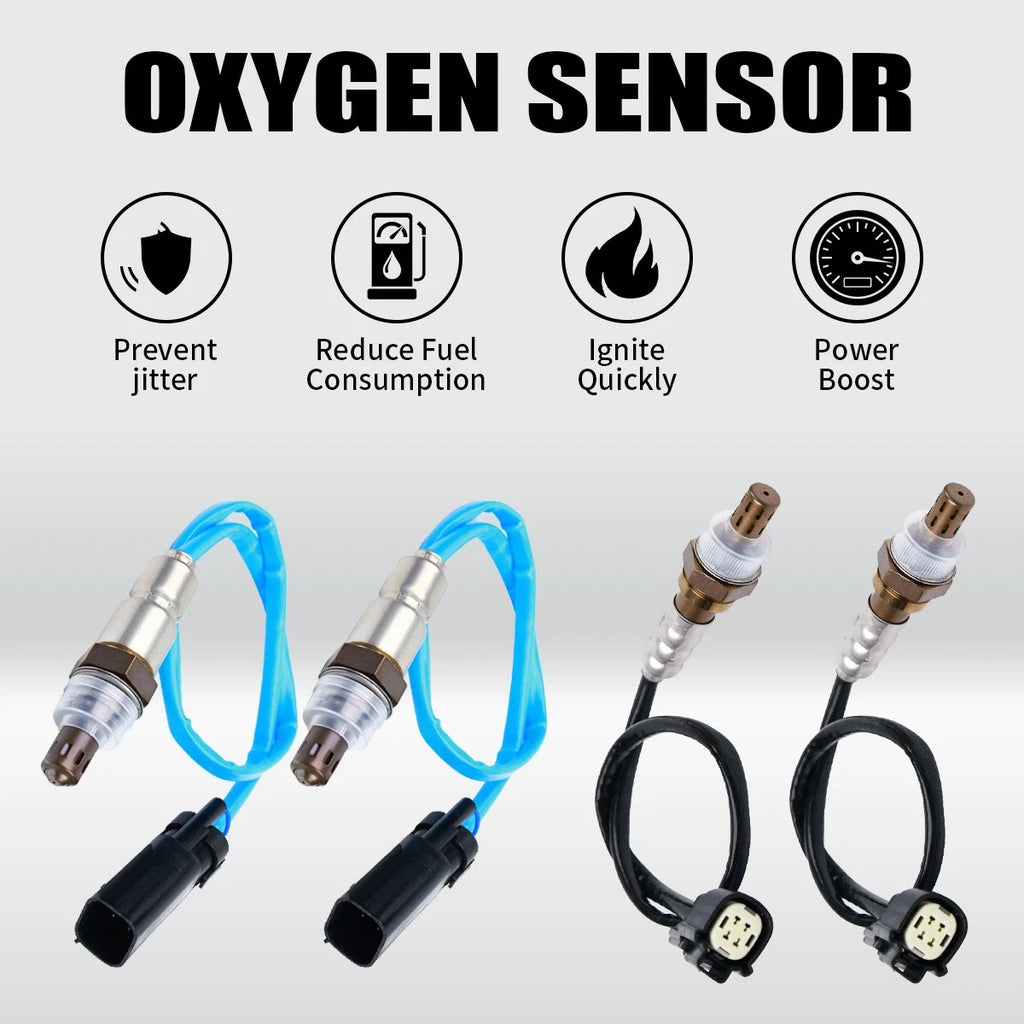Set of 4 Oxygen O2 Sensors for Ford F-150 (OEM 234-5038, 234-4489)