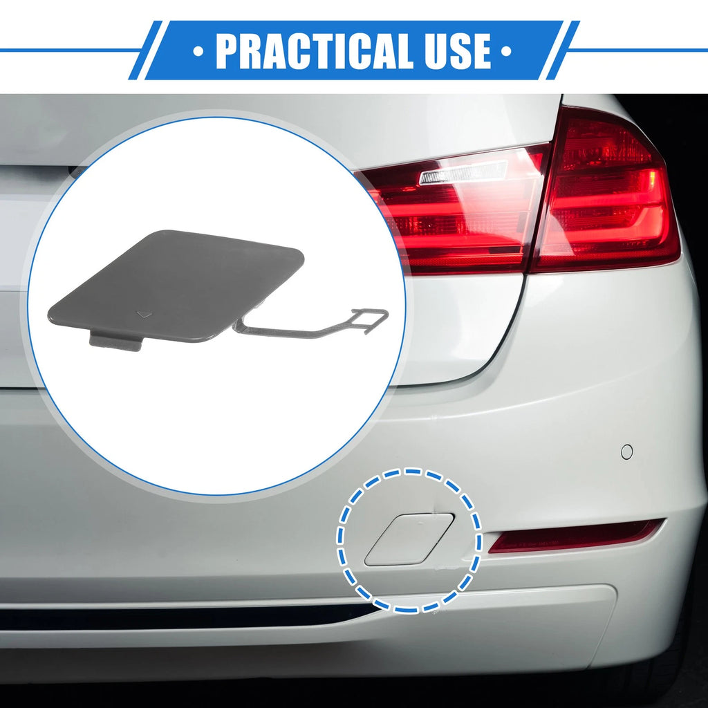 Tow Hook Eye Hole Cover Cap for BMW 3 F30 (2012–2015) Gray