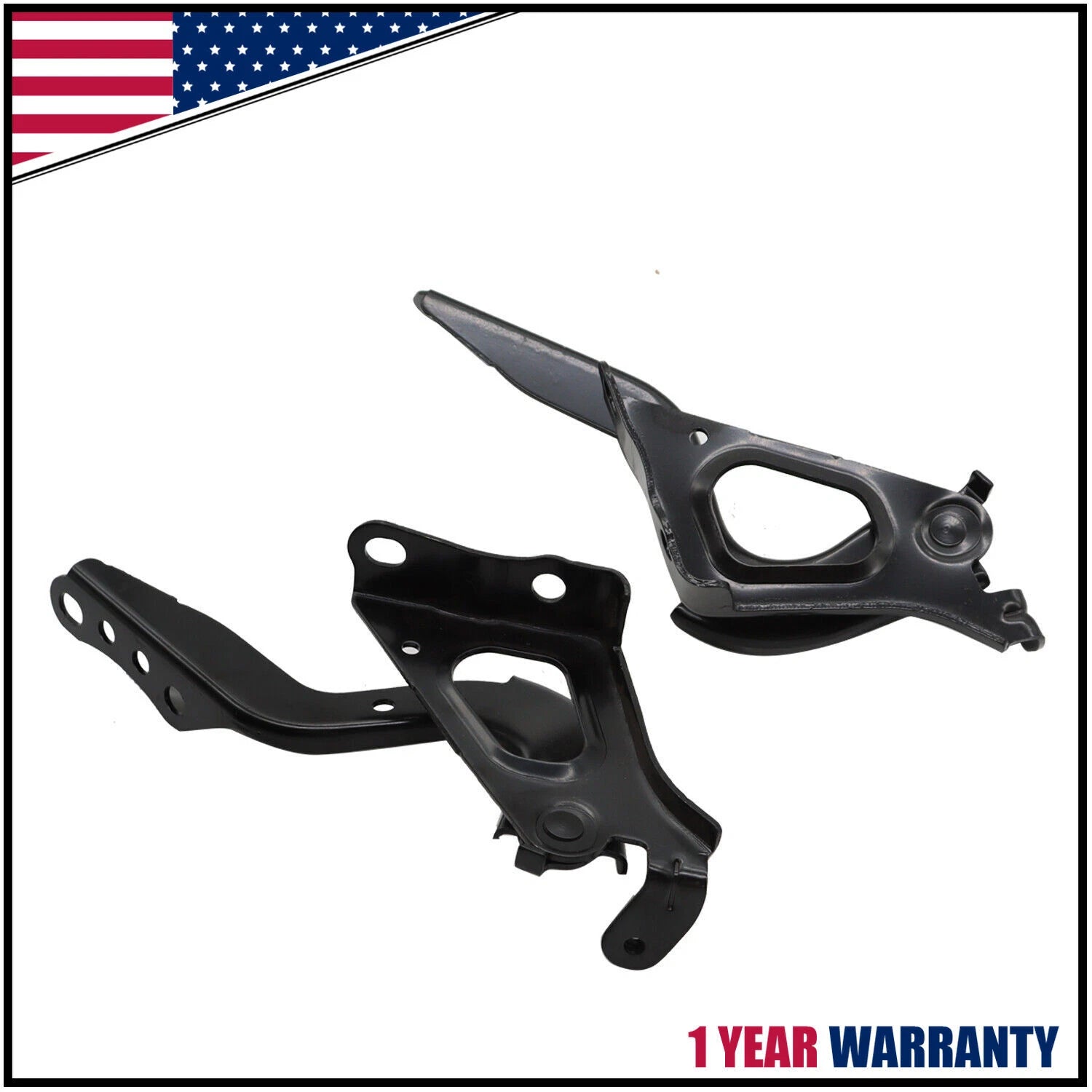 2X Hood Hinge Set for Toyota RAV4 (2019–2023)