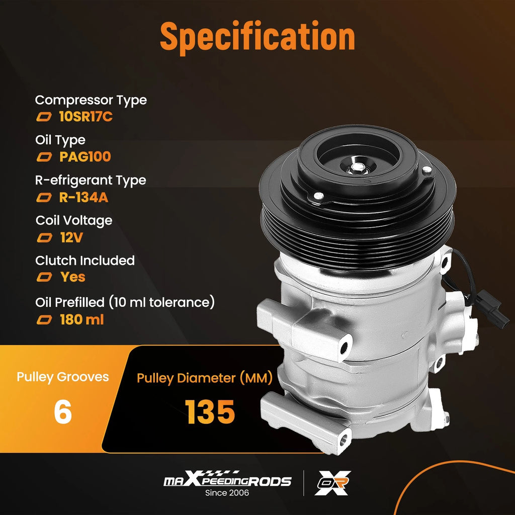 A/C Compressor & Clutch for Honda Odyssey (2008-2017)