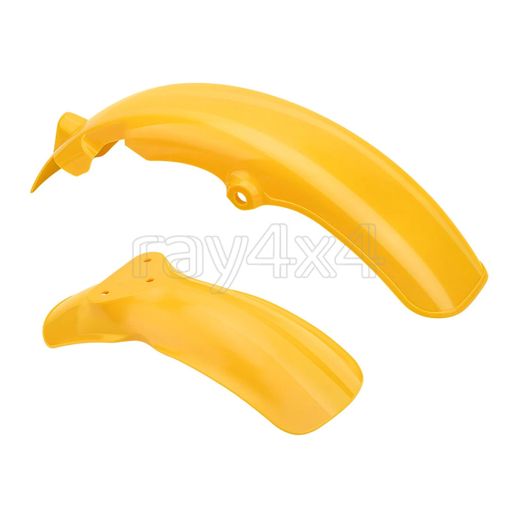 Set of 2 Front & Rear Fenders for Suzuki JR50 (1978–1999) Yellow Guards