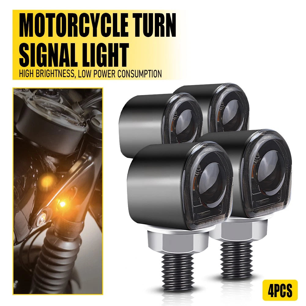 Amber LED Turn Signals for Yamaha Kawasaki Motorcycle