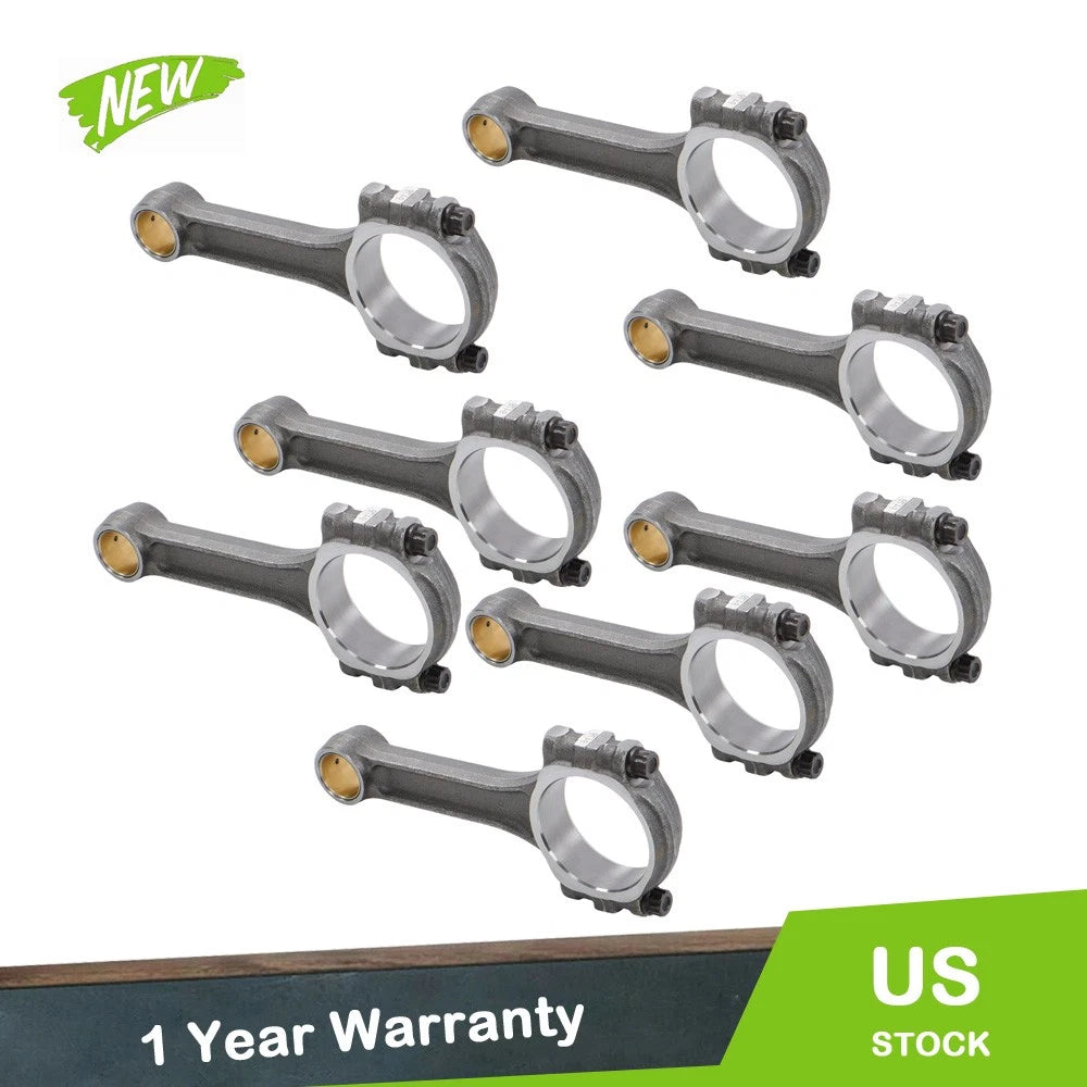 Set of 8 Forged Connecting Rods for Chevy SBC 350 (1967–2002)