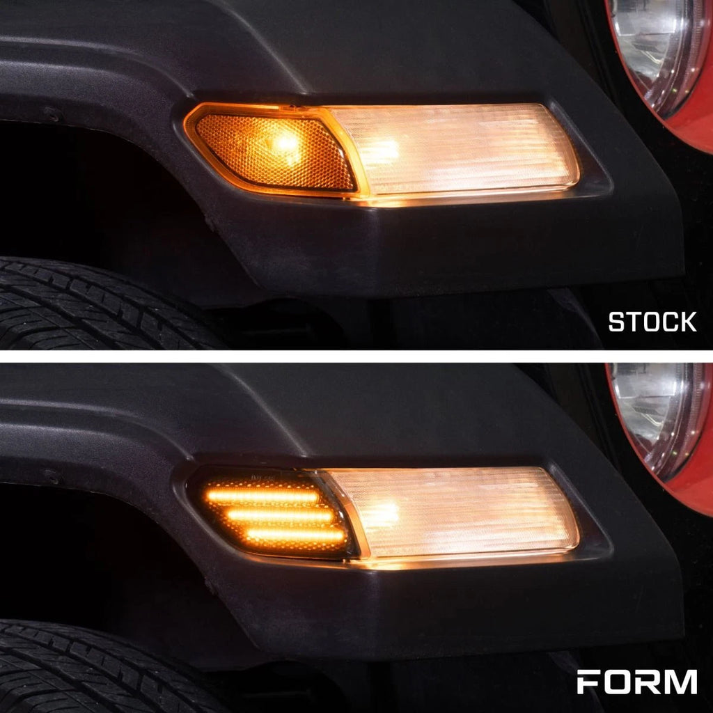 Smoked LED Front Sidemarker Lights for Jeep Gladiator (2020–2024)