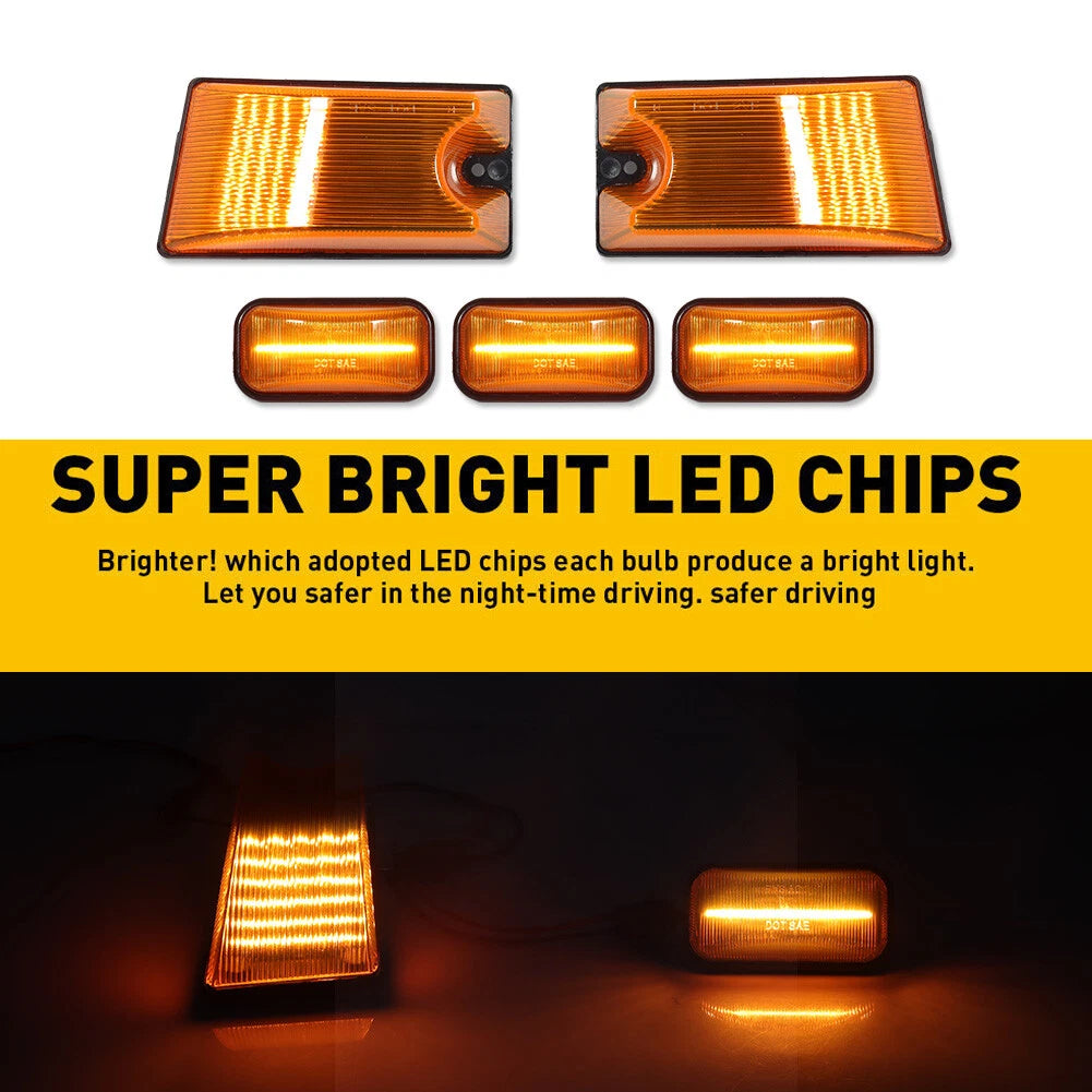 LED Cab Marker Roof Running Lights for Hummer H2 (2003–2009)