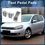 Set of 1 Manual Footrest Pedals Cover for Volkswagen Golf (1997–2005) Silver Tone