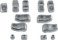 Set of 13 HardDrive Chrome Hand Control Switch Caps for Harley Davidson (2014–2023)