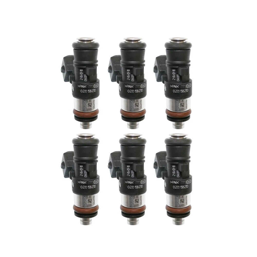 Set of 6 Bosch 0280158230 EV14 Fuel Injectors for