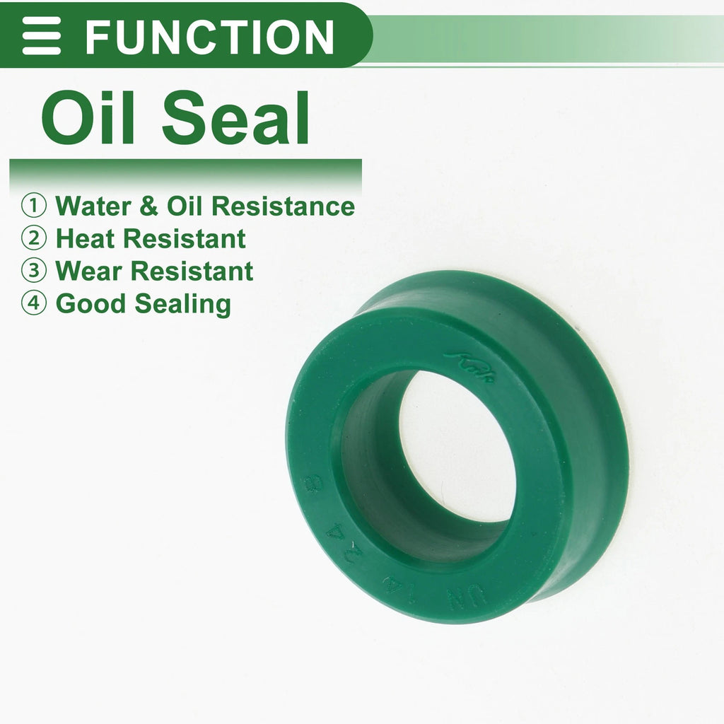 Set of 5 Oil Seal Rotary Shaft Seal 14x24x8mm High Pressure Green
