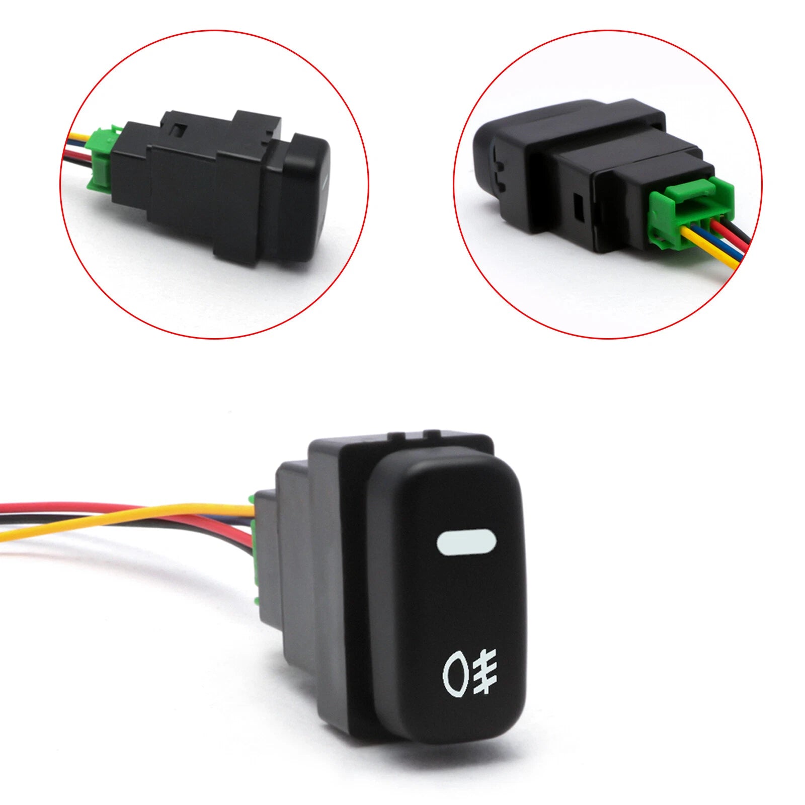 OE Fit 4-Pole Add-on Push Button Switch w/ LED Indicator for Mitsubishi (2010-2015)