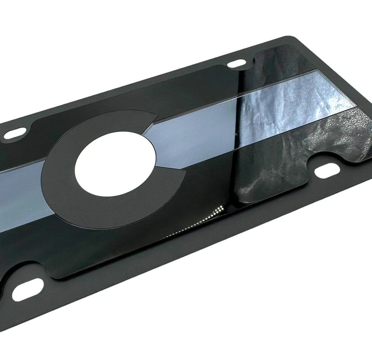 Premium Black License Plate Cover for Colorado (2012–2024)
