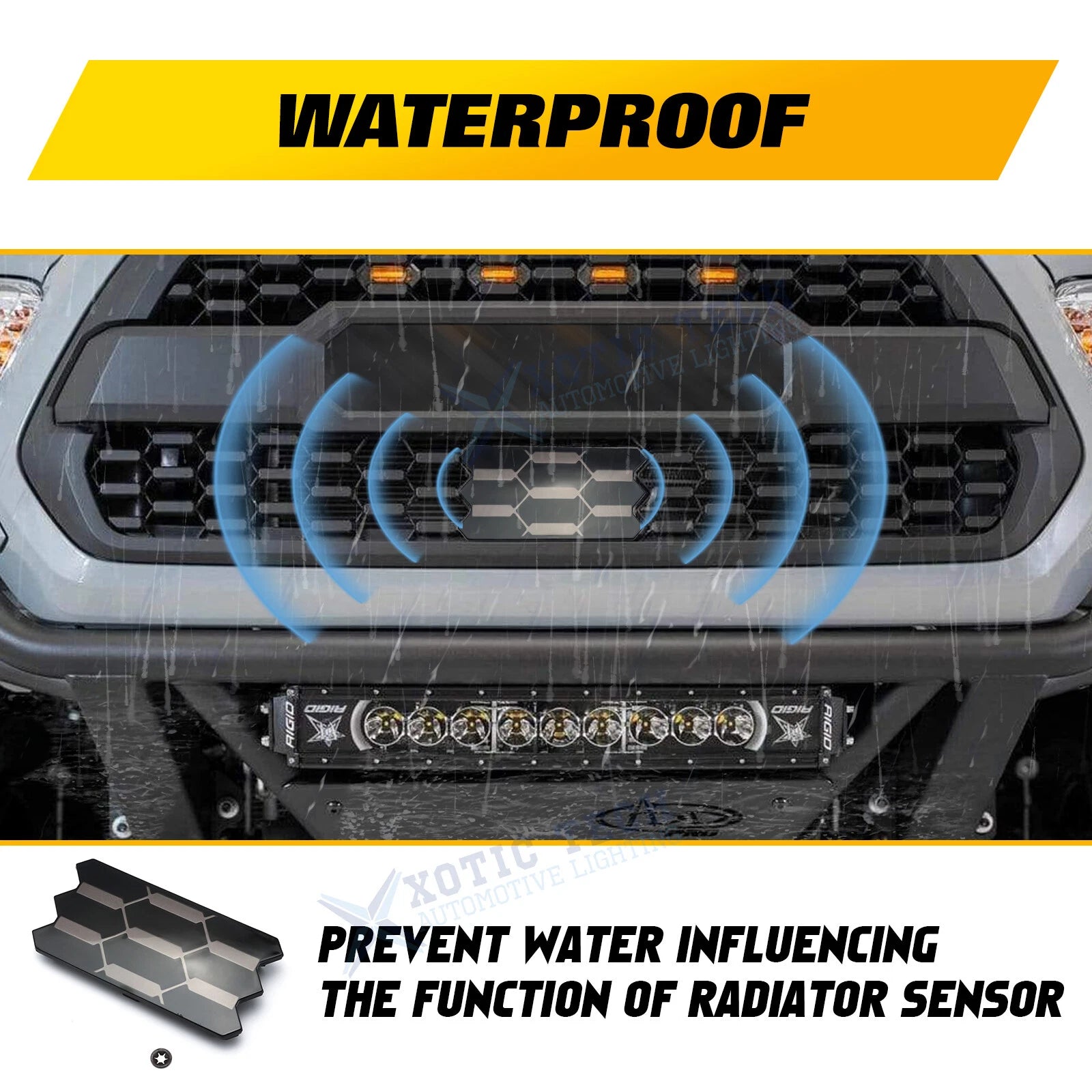 Grill Garnish Sensor Cover for Toyota Tacoma TRD Pro (2018-2023)