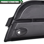 Set of 2 Front Bumper Fog Light Covers for Chevrolet Cruze (2011–2014)