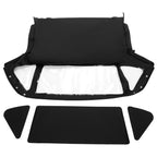 Soft Top for MG Midget (1970–1980) - Black Vinyl, 3 Plastic Windows