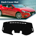Dashboard Cover Mat for Mazda 2 Demio (2007–2014) Sun Protector Black