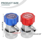 2 x A/C Quick Coupler Low & High Side R134a
