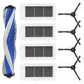 Main Brush and Side Brush Filter Set for Ecovacs Hybrid Robot Vacuum
